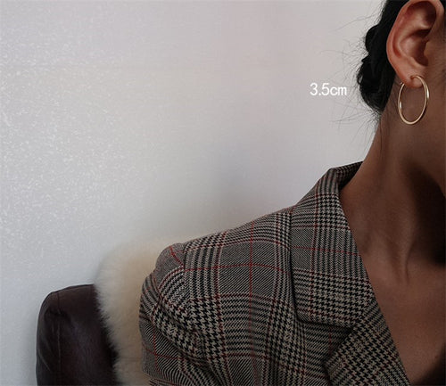 Thick Hoop Earring