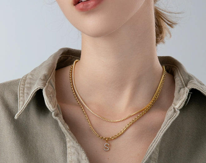 Tennis Zircon Chain Necklace