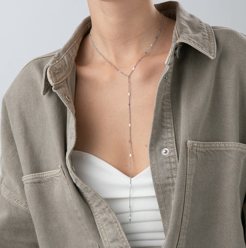 Thin Y-Shape Long Necklace