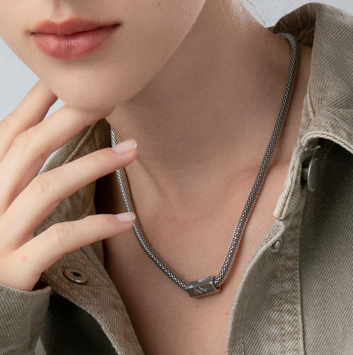 Chain Necklace with Bead for Men