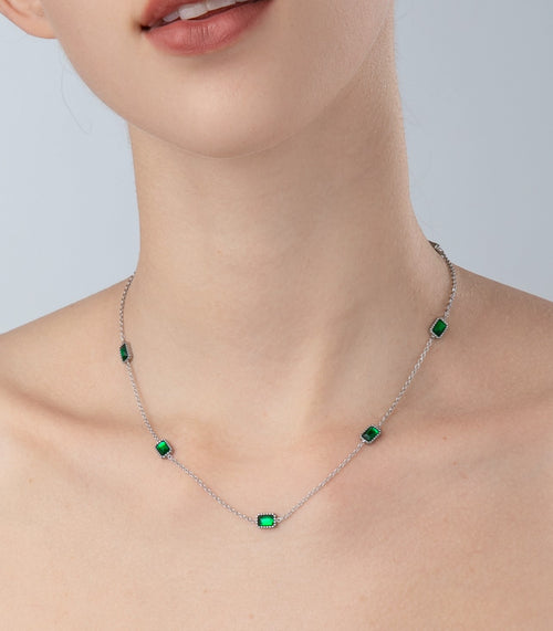 Green Zircon Necklace