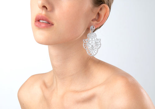 Chandelier Style Rhinestone Dangle Party Earring