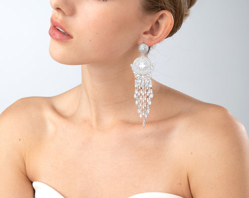 Sparkle Rhinestone Dangle Party Earring