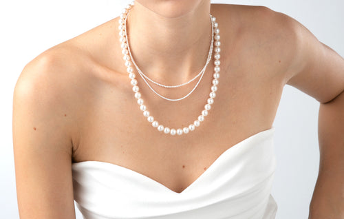 Classic 8mm Pearls Necklace