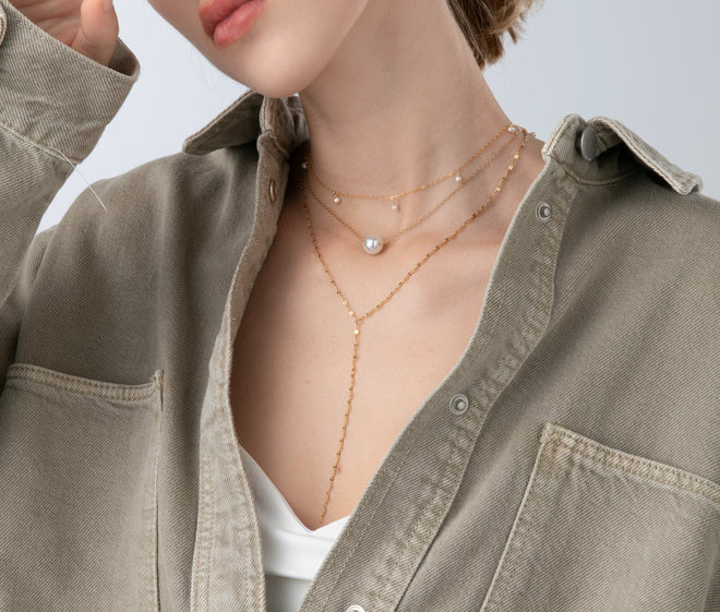 Double Layered Pearl Necklace