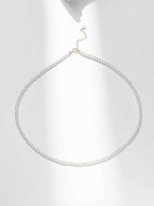 Classic 4mm Pearls Necklace