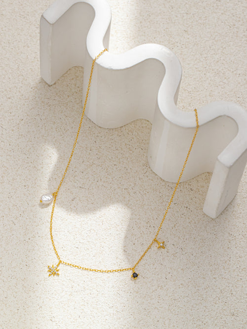 Star Diamond Irregular Pearl Necklace