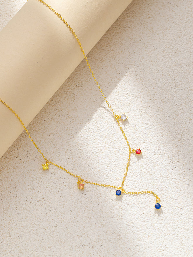 Colorful Gemstones Necklace