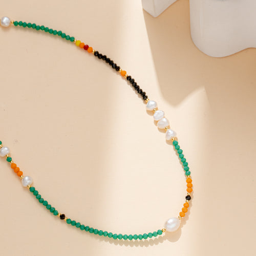 Imitation Pearl with Colorful Beads