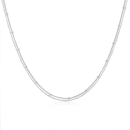 Double-Layered Stackable Chain made by Sterling Silver