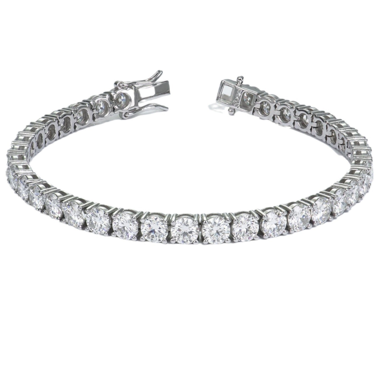 Moissanite bracelet store white gold