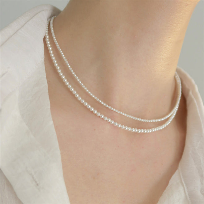 Classic 4mm Pearls Necklace