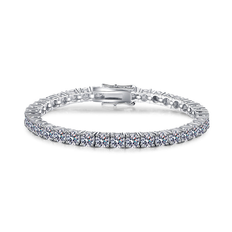 Moissanite fashion Vvs1 diamond.925 sterling silver tennis bracelet