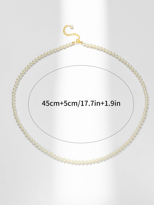 3mm Pearls Necklace