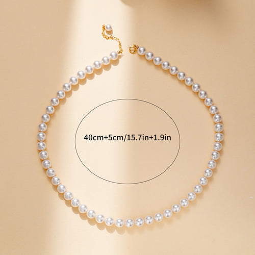 Classic 8mm Pearls Necklace