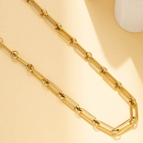 Classic Gold Hardware Chain Necklace