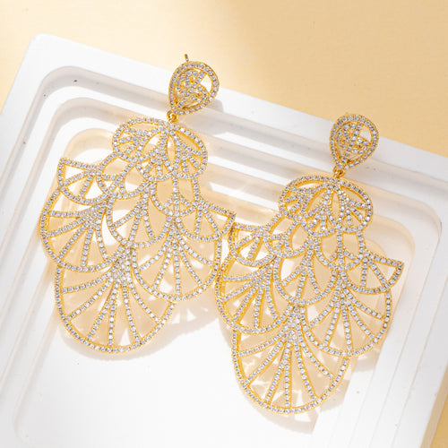 Chandelier Style Rhinestone Dangle Party Earring